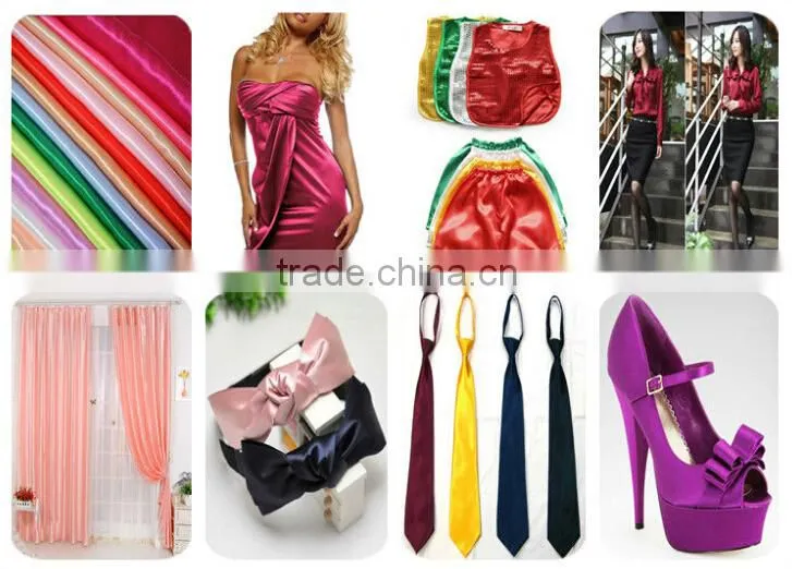 100% polyester satin fabric