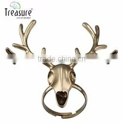 fashion jewelry Butterfly and white diamond new design ladies finger ring