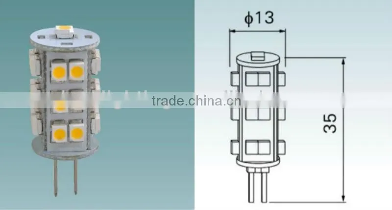 G4 LED 12V AC Bulb with 3528 SMD