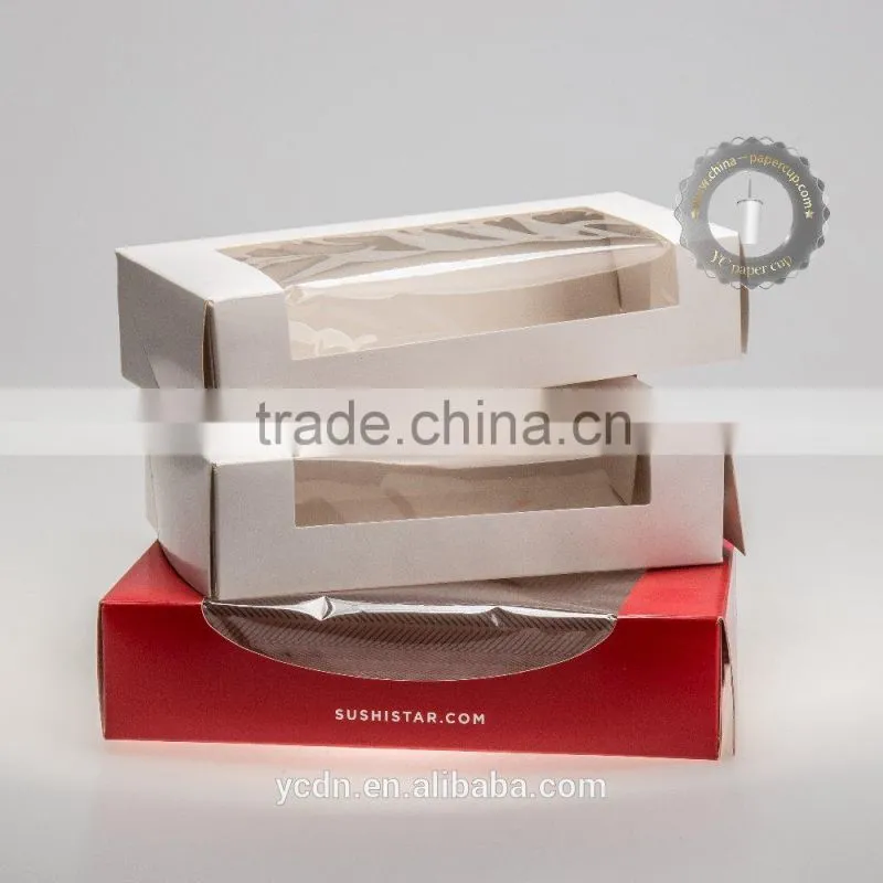Disposable sandwich bread food packaging box