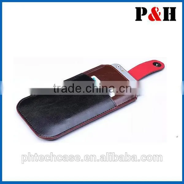 2015 newest pouch leather case for iphone 6 4.7, touch screen leather pouch case,VARIOUS LEATHER BELT CASE POUCH HANDBAGS