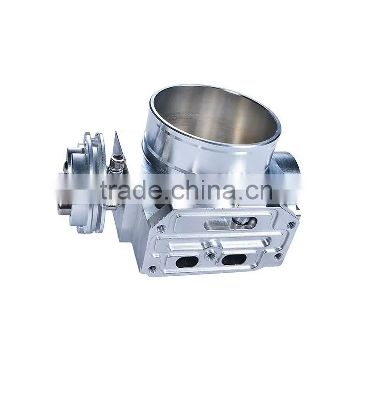 New Style Sliver Aluminum Alloy Racing Throttle Body For EVO 123