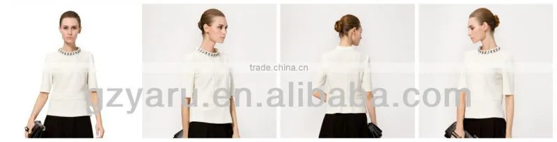 Mulberry silk flower fashion loose two single blouse
