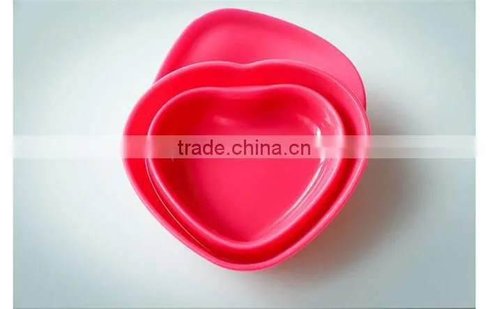 Heart-shaped Multiple personalized adult lunch boxes, colorful and soft rubber personalized adult lunch boxes