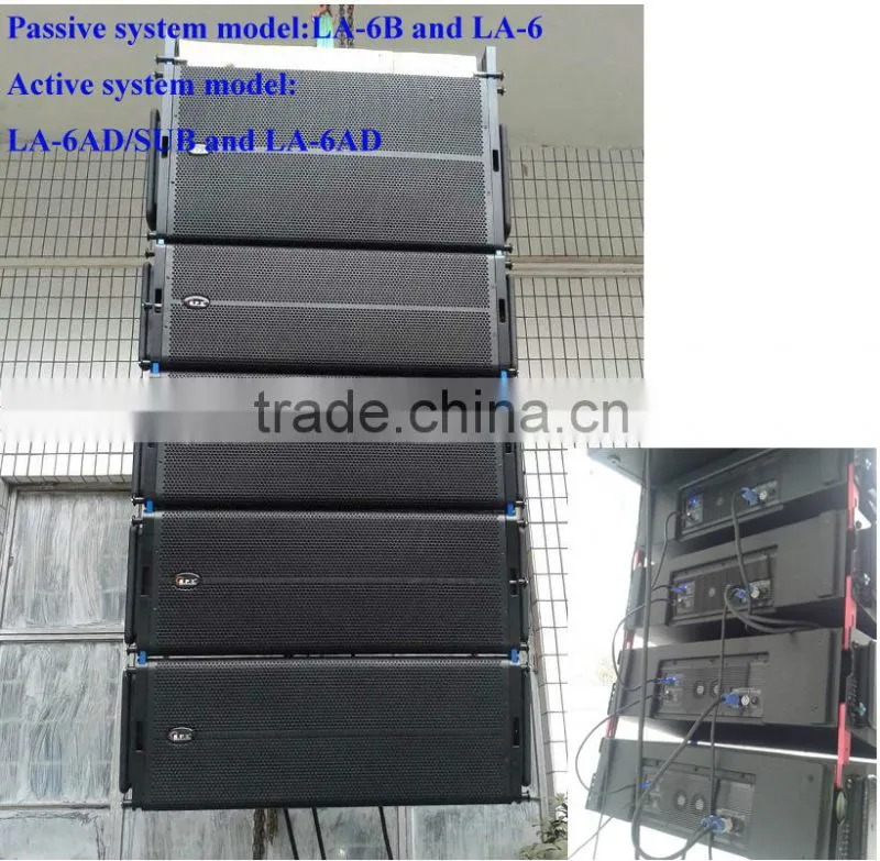 poweredl subwoofer line array speaker 18inch 1200w 100mm voice coil LA-6B spe audio