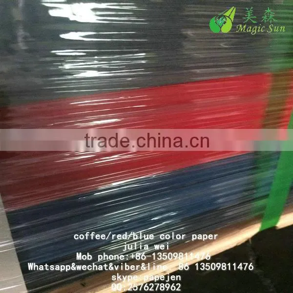 Offset printing blue cardboard industrial paper roll