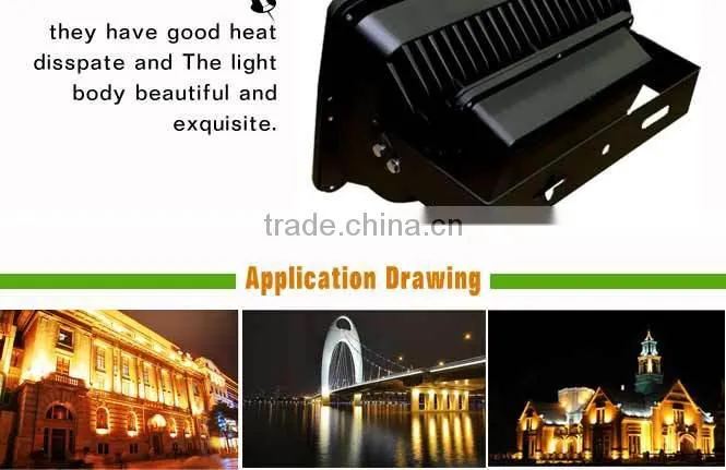 Shenzhen factory 150W LED Flood light IR Remote Control led front door light IP65 flood light