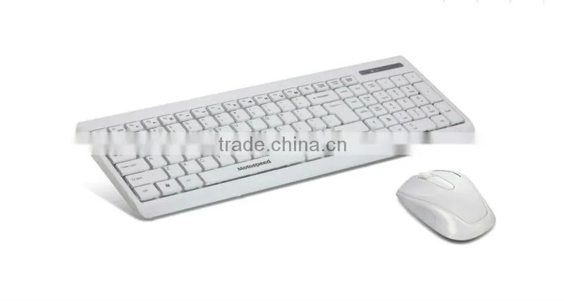 2016 new product black / white 2.4g wireless mouse keyboard wholesale price