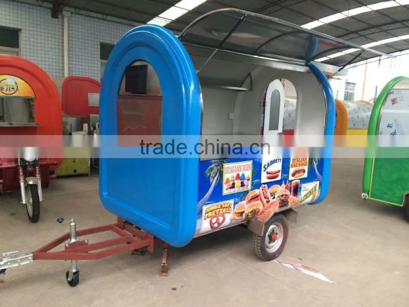 Good sales Street vending cart/ Mobile kitchen for fast food and drinks and ice cream and snack