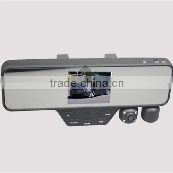 3.5"LCD Dual Lens Rearview Mirror DVR HD Car Camera