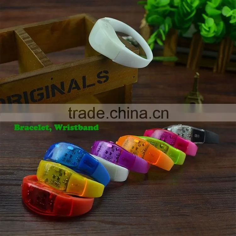2016 Promotional Cheap Colorful LED Lighting Bracelet LED, Hot Selling Colorful Light Up Bracelet LED For Advertising