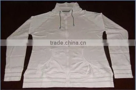 Blue Color 100% Cotton Hoody Unisex Jacket