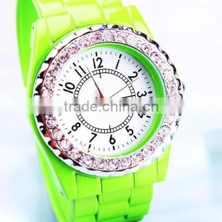 Hot!!! Fashion Diamond stone ceramic watches ,trend Diamond stone ceramic watches factory