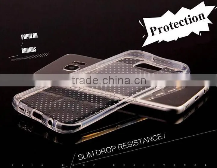 4 Corners Air Cushion Design Phone Case For Samsung Galaxy S7 S7 Edge Transparent Ultra Thin Soft TPU Back Cover Phone Cases