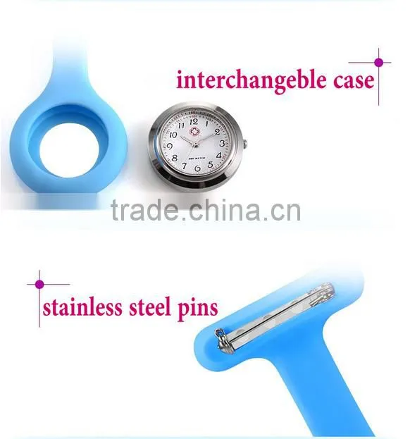 Silicone rubber cheap medical clip digital big smile face thin nurse watch