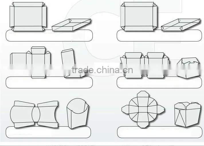 NEW PRODUCT!QH-9905 Burger box making machine