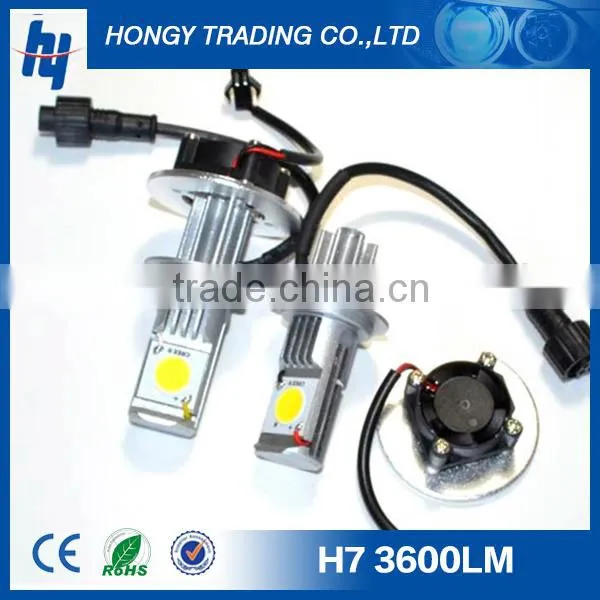 h4 h7 car led headlight 1800lm