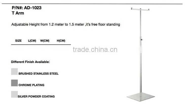 Guangdong Floor Standing T Arm Metal Bag Stand