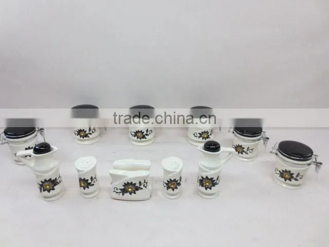 DFC Kitchenware Type 13 PCs Ceramic Condiment Set