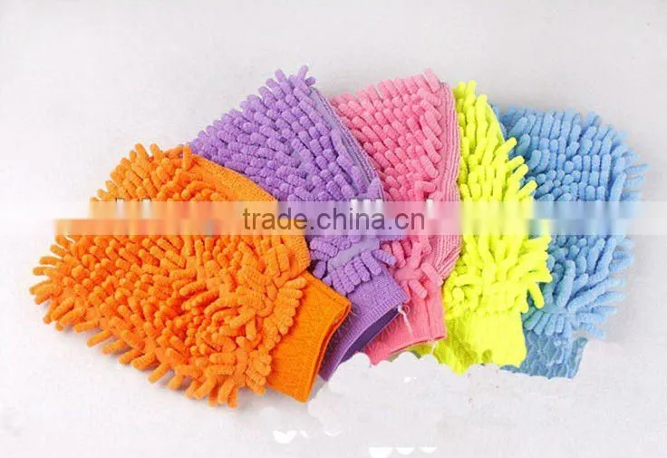 Chenille Car cleaning gloves /car wash gloves/Car wash mitt