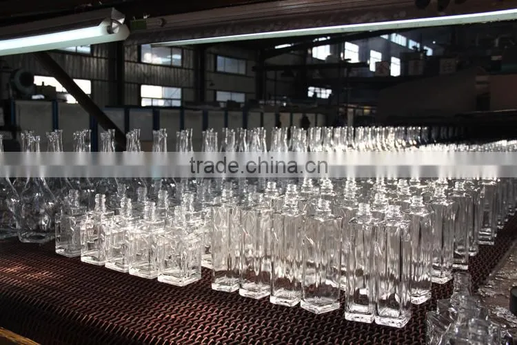 Custom design mongolian vodka bottle high quality spirit bottle wholesale glass bottles