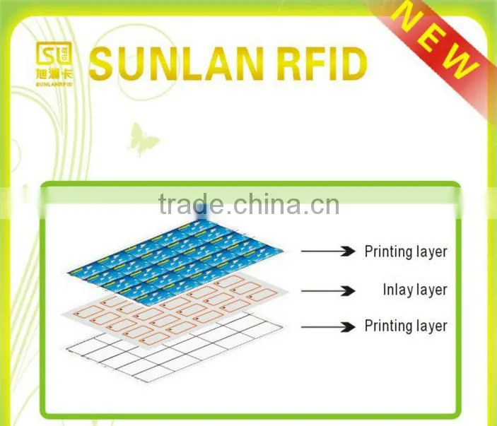 HF13.56MHZ RFID Inlay Dry Stickers Label Inlay Antenna Material Etching Aluminium Foil