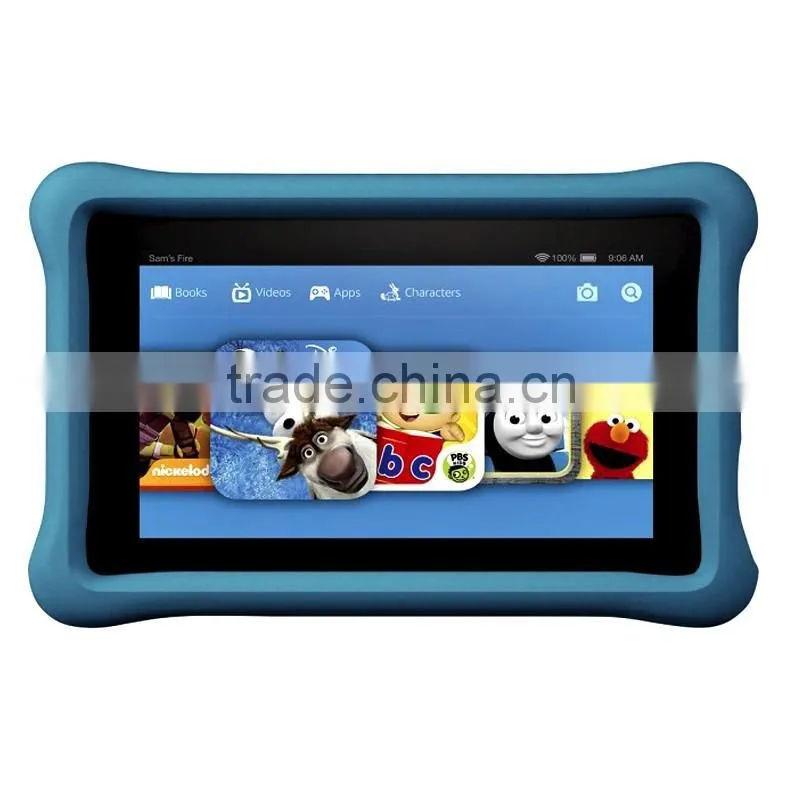 Child Kidproof shockproof rugged protective rubber silicone case for 7'' kids tablet