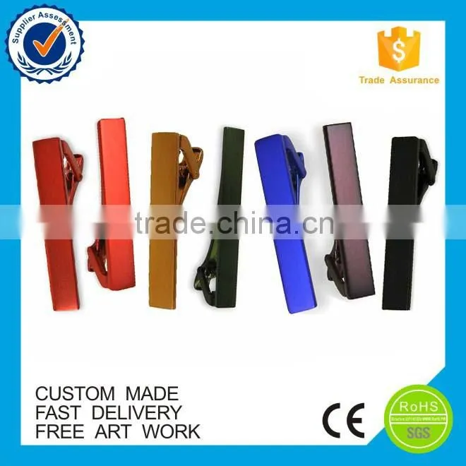 Fashion blank design cusotm metla colorful tie clip