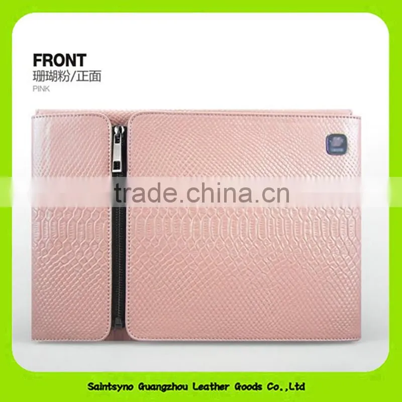 15057 New style laptop PU Leather Case Cover and Flip Stand in multi-color