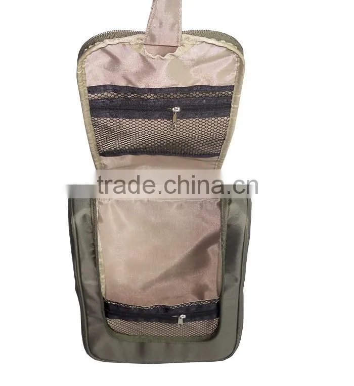 2016 latest USA style polyester low moq custom travel wash bag toiletry bag for Men
