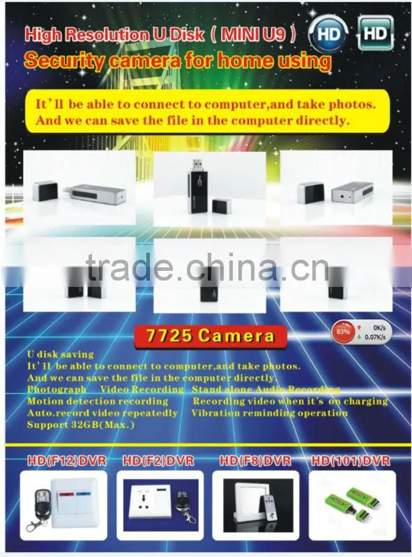 USB Flash Drive Hidden Camera DVR with Motion Detection U9