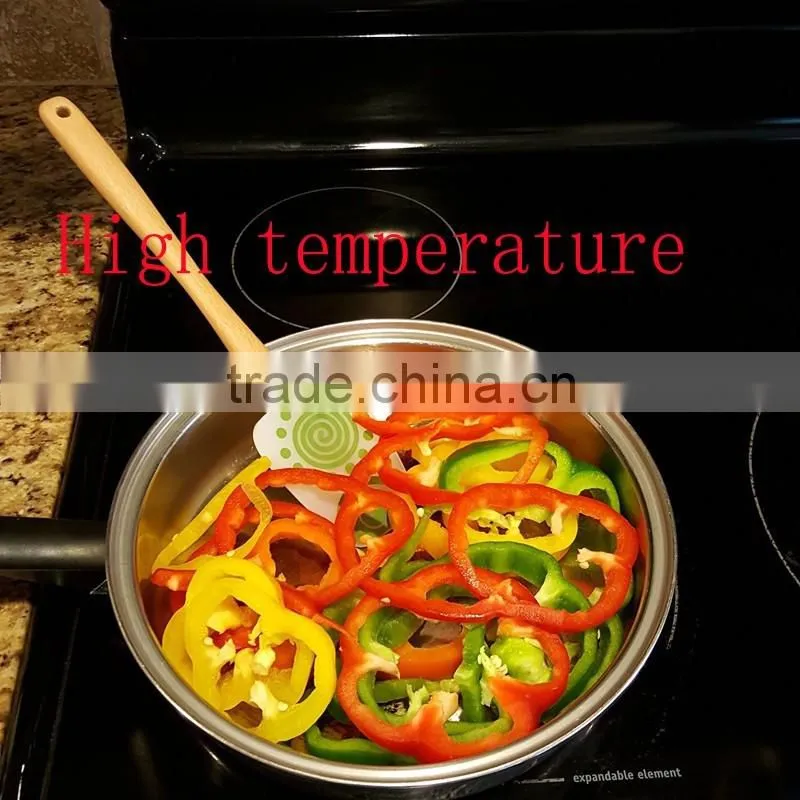 Perfect Kitchen Bakeware Kit Colorful Silicone Rubber Spatula 3 Pcs Set