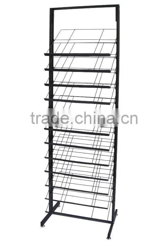 multi- layers metal wire display stand rack HSX-56 metal display carpet rack / floor standing metal display rack