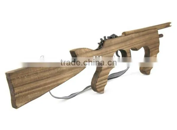 sniper toy gun for children wooden toy guns with rubber band