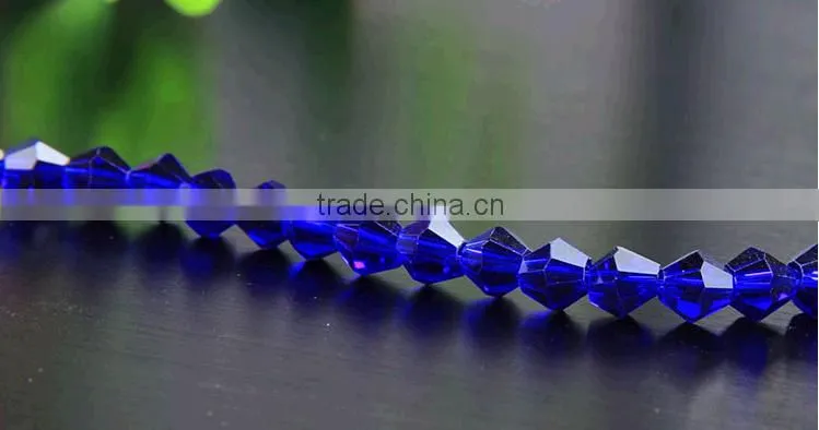 2016 fashion beading clear crystal top quality bicone crystal beads