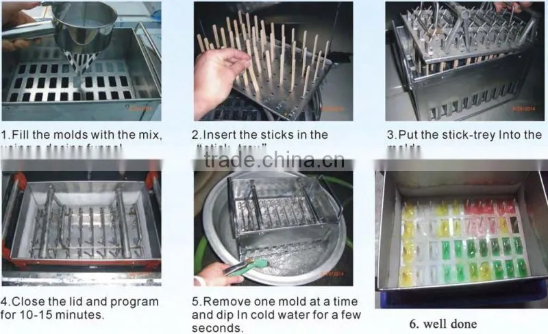 commercial ice lolly maker, Ice pop machine, Popsicle machine 3000pcs/day