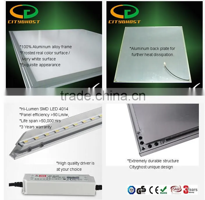 Triac dimming LED panel 1195x595mm 72W TUV CE RoHS CB GS SAA 3-Year Warranty
