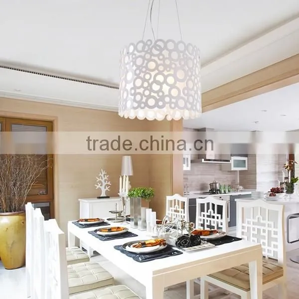 New arrival simple style customized acrylic carved lampshade for sell