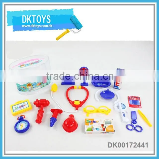 2 IN 1 Pink Plastic Doctor Set Children Play Doctor for Girls