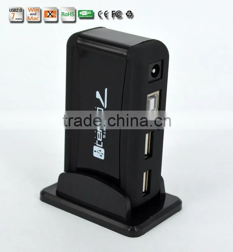 Portable usb2.0 7 por hub, 480MBPS 7 port usb 2.0 hub from usb por hub suppliers, good for gifts