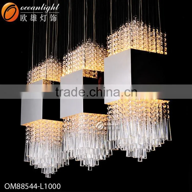Lamparas modernas led modern led lighting modern led crystal chandelier OM88544W