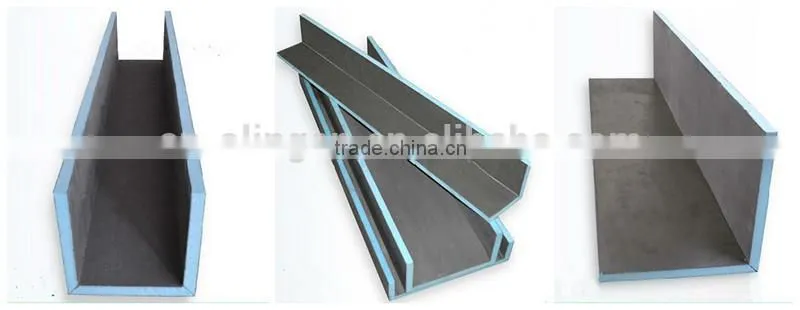 XPS styrofoam U/L shape board pipe cover
