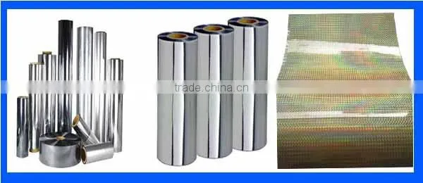 HIGH QUALITY metalized polyester metalized polypropylene film roll packaging & printing