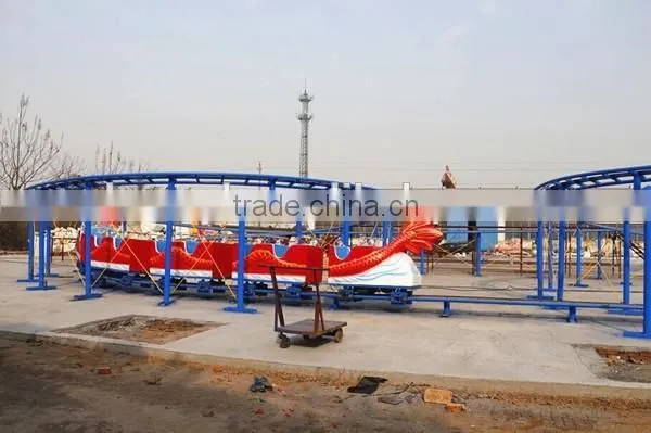 Kids thrilling amusement rides mini roller coaster sliding dragon , sliding dragon rides on track