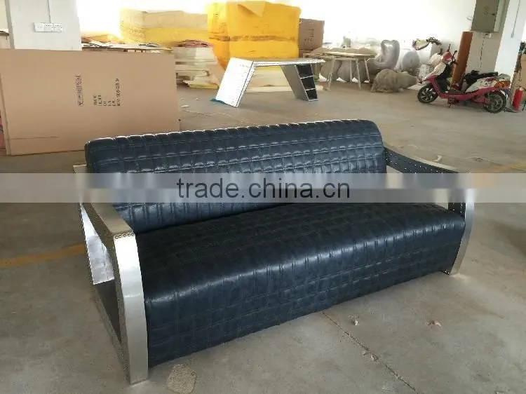 AVIATOR Aluminium 3 seater sofa