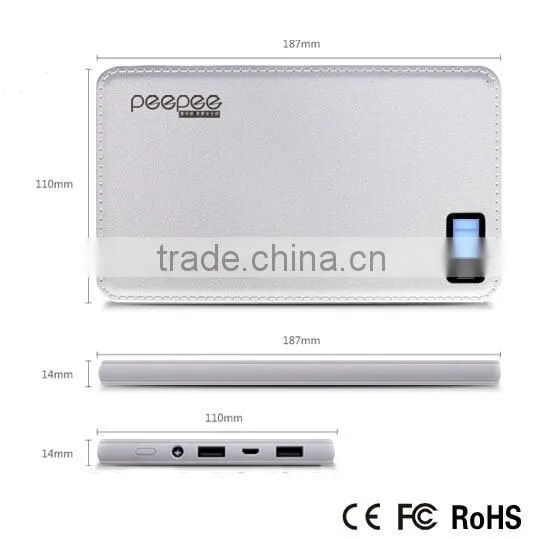 20000mah battery charger with oled display portable power bank charger