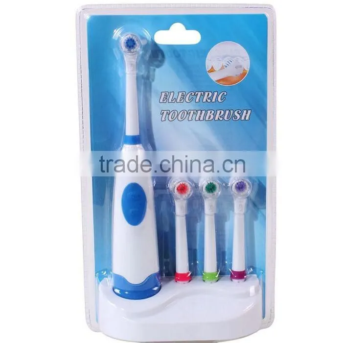 Updated version electrical toothbrush set with toothbrush holder and four toothbrush head