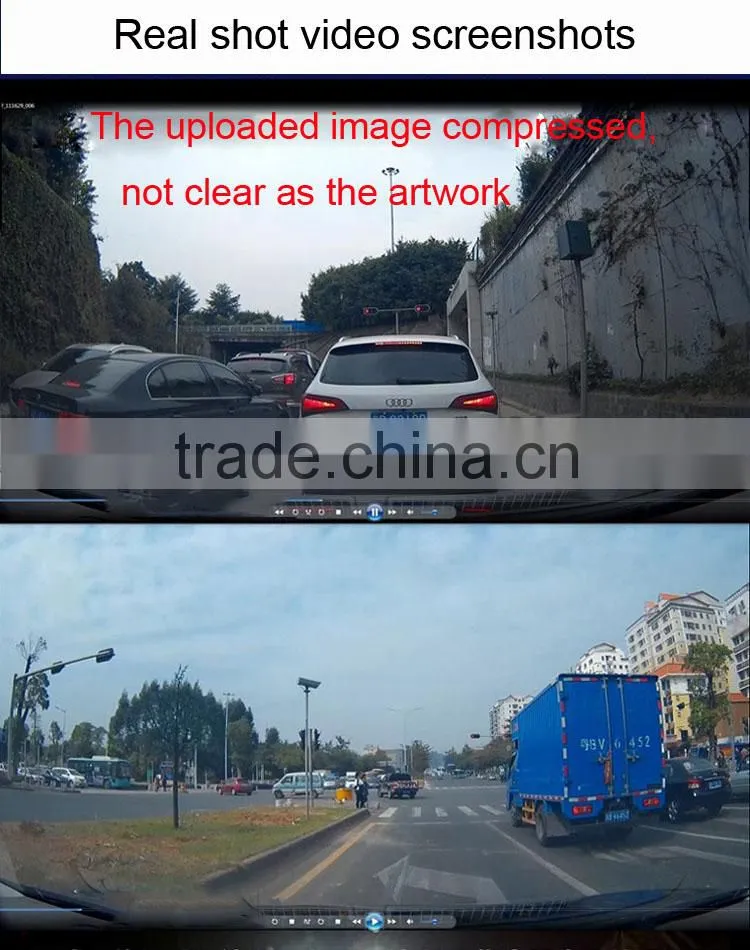 dvr h 264 anti-glare blue glass car rear mirror dvr ,dual lens optional XY-G500