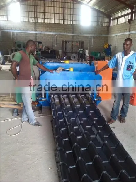 Hydraulic metal roofing making machine glazed tile roll forming line