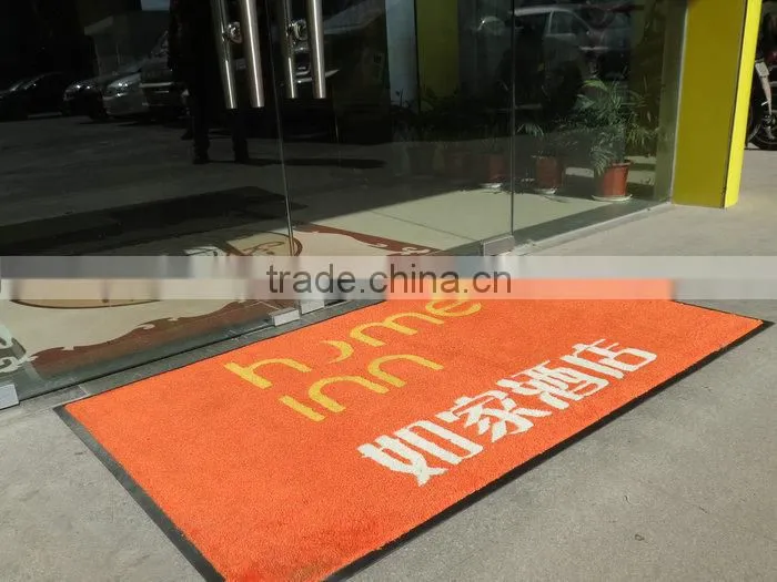 Custom 100% Nylon Antiskidding Mildew Proof Logo Mat For Outdoor